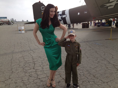 Never Too Young To Salute The Armed Forces